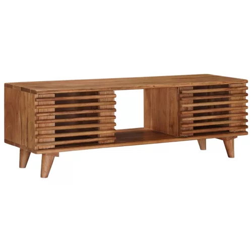 vidaXL TV szekrény tárolóval ajtóval Természetes 105 x 30 x 35 cm