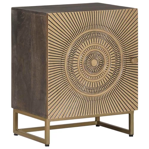 vidaXL Éjjeliszekrény Bronz 40 x 30 x 50 cm