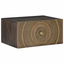 vidaXL Éjjeliszekrény Bronz 40 x 30 x 20 cm