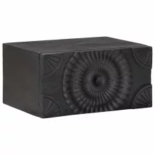 vidaXL Éjjeliszekrény fiókkal Fekete 40 x 30 x 20 cm