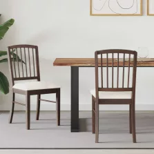   vidaXL Étkező Székek 2 pcs Világos Barna 50 x 52,5 x 91 cm