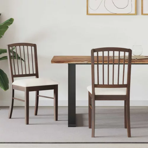 vidaXL Étkező Székek 2 pcs Világos Barna 50 x 52,5 x 91 cm