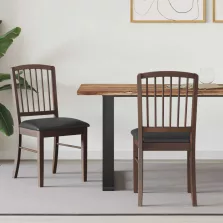   vidaXL Étkező Székek 2 pcs Világos Barna 50 x 52,5 x 91 cm