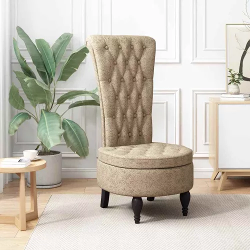 vidaXL Papucs fotel Világosszürke 56,5 x 70 x 110 cm Műsuede Bőr