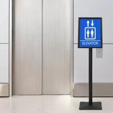   vidaXL Pedestal poszter állvány Fekete a3 Alumínium és PVC