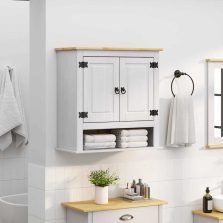   vidaXL Függő szekrény Corona Fehér 70 x 33 x 71,5 cm Tömör fenyőfa