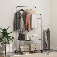 vidaXL Ruhafogó Egyszínű Fekete