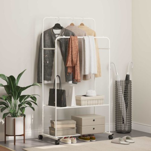 vidaXL Ruhafogó Egyszínű Fehér