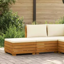   vidaXL Kerti lounge szett párnával 2 Darab Barna Tömör Akácfa