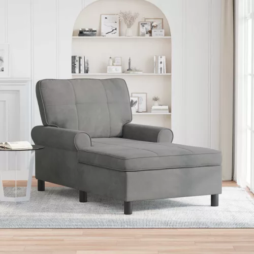 vidaXL PÁRÁS FOTEL párnával Sötétszürke 91 x 157 x 91 cm Bársony