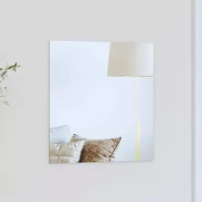vidaXL Fali tükör Négyzet 40 x 40 cm edzett üveg