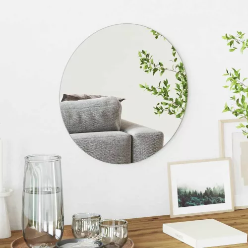 vidaXL Fali tükör Kerek Ø 40 cm edzett üveg