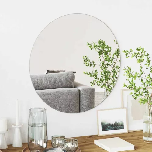 vidaXL Fali tükör Kerek Ø 60 cm edzett üveg