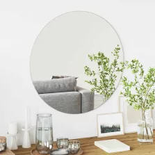 vidaXL Fali tükör Kerek Ø 70 cm edzett üveg