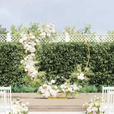 vidaXL Esküvői Ív Arany 195 x 35 x 211 cm Acél