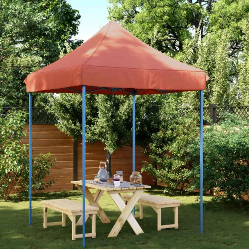 vidaXL Partysátor Terrakotta 200 x 200 x 306 cm Oxford Szövet