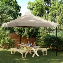   vidaXL Partysátor Tópszínű 292 x 292 x 315 cm Oxford Szövet