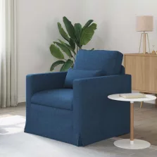   vidaXL Kanapé Kék Általános dimenziók: 78 x 78 x 80 cm (Szé x Mé x Ma)