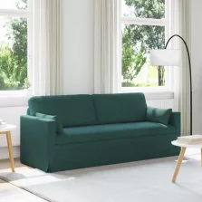 vidaXL Kanapé Sötétzöld