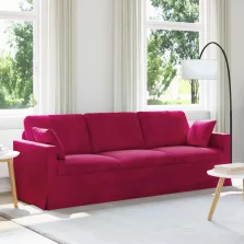 vidaXL Kanapé Bordó 228 x 78 x 80 cm Bársony