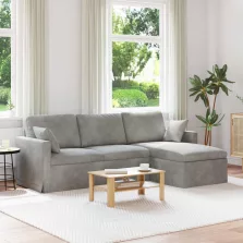 vidaXL Kanapé Világosszürke