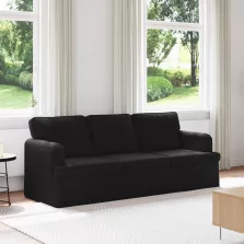 vidaXL Kanapé Fekete