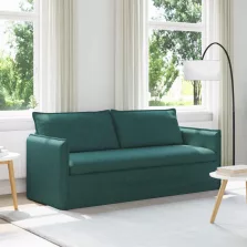 vidaXL Kanapé Sötétzöld
