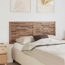   vidaXL Fejtámla Falra szerelhető Természetes 140 cm Tömör Teakfa