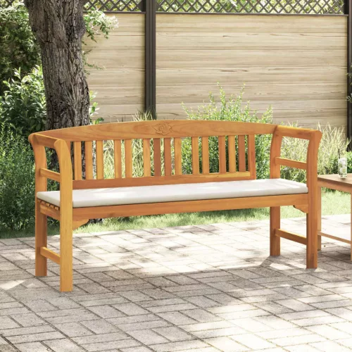 vidaXL pad Természetes Olaj Bevonat 157 x 46 x 82,5 cm Tömör Akácfa