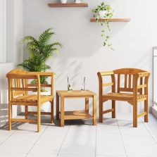   vidaXL pad Természetes Olaj Bevonat 68,5 x 46 x 82,5 cm Tömör Akácfa