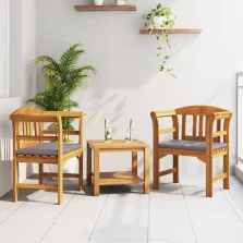   vidaXL pad Természetes Olaj Bevonat 68,5 x 46 x 82,5 cm Tömör Akácfa