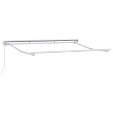   vidaXL Manuális napernyő keret Állítható Fehér 3 x 2,5 m Acél