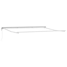   vidaXL Elektromos kihúzható napellenző keret Fehér 4 × 3,5 m Acél