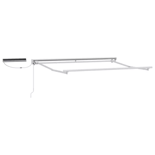 vidaXL Elektromos kihúzható napellenző keret Fehér 3 x 2 m Acél