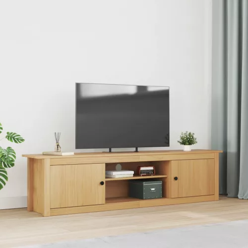 vidaXL TV állvány HILL Méz barna 158 x 40 x 39.5 cm Tömör fenyő