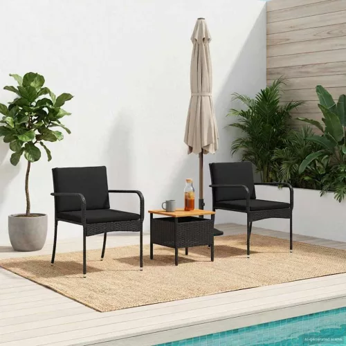 vidaXL Kert szett párnával acél