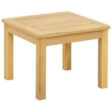   vidaXL Dohányzóasztal Világos akác 45 x 45 x 36 cm Tömör Akácfa