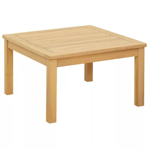 vidaXL Dohányzóasztal Világos akác 60 x 60 x 36 cm Tömör Akácfa