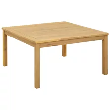   vidaXL Dohányzóasztal Világos akác 85 x 85 x 45 cm Tömör Akácfa
