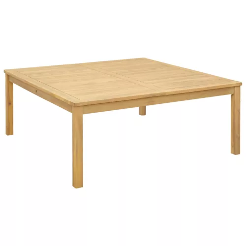vidaXL Dohányzóasztal Világos akác 110 x 110 x 45 cm Tömör Akácfa