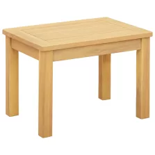   vidaXL Dohányzóasztal Világos akác 50 x 35 x 36 cm Tömör Akácfa