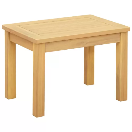vidaXL Dohányzóasztal Világos akác 50 x 35 x 36 cm Tömör Akácfa