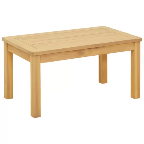 vidaXL Dohányzóasztal Világos akác 70 x 40 x 36 cm Tömör Akácfa
