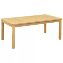   vidaXL Dohányzóasztal Világos akác 110 x 60 x 45 cm Tömör Akácfa