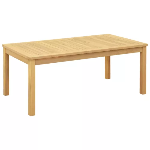 vidaXL Dohányzóasztal Világos akác 110 x 60 x 45 cm Tömör Akácfa