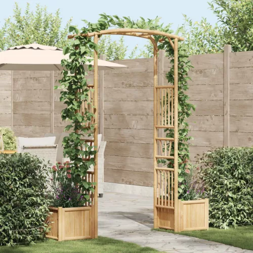 vidaXL Kerti Ív Természetes 177 x 40 x 205 cm Bambusz