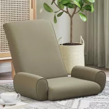 vidaXL Padló szék Khaki 68 x 51 x 56 cm Gubancos Bársony