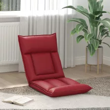 vidaXL Padló szék Bordó 55 x 61 x 70 cm Műbőr