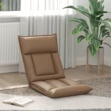 vidaXL Padló szék Cappuccino 55 x 61 x 70 cm Műbőr