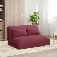 vidaXL Padló szék Bordó 110 x 82 x 55 cm szövet